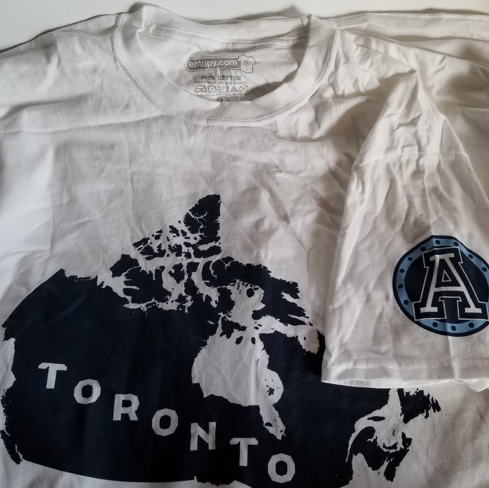 Brand New Toronto Argonauts T Shirts kept in plastic since receiving